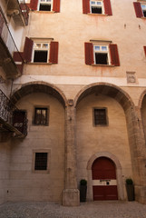 Fototapeta na wymiar courtyard of Castel Thun