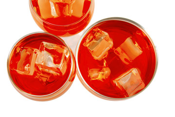 wine and crystal ice