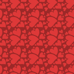 seamless background with hearts
