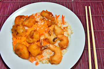 plate of chinese food