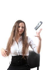 Fototapeta premium Throw a phone