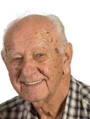 Closeup Senior Man