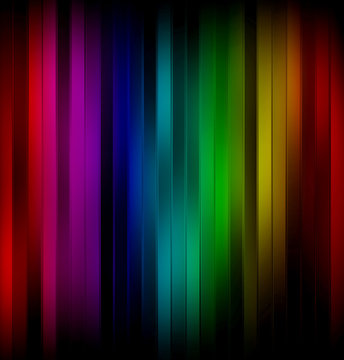 abstract rainbow striped glowing background.