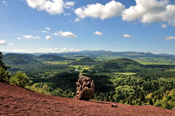 Vue du Puy de la Vache, Auvergne