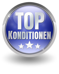 Top konditionen button blau