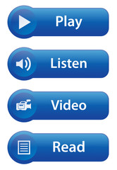 MULTIMEDIA Web Buttons (read video listen play watch player pad)