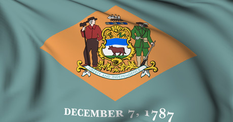 Delaware flag - USA state flags collection