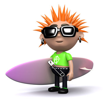 3d Punk goes surfing
