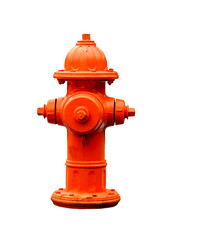 fire hydrant isolated with path