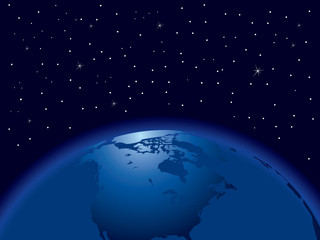 Earth hemisphere vector