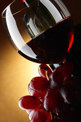 Still life with red wine
