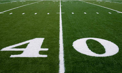 Football Field 40 Yard Line