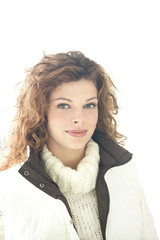 Flora,anorak,col roulé,portrait