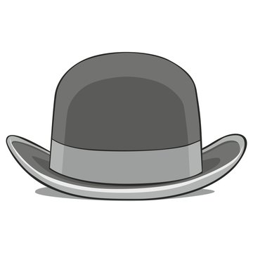 Fully Editable Vector Illustration Of One Hat Derby