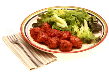 Pork Meatballs in Chipotle Sauce