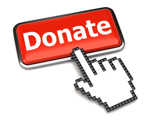 Donate button and hand cursor