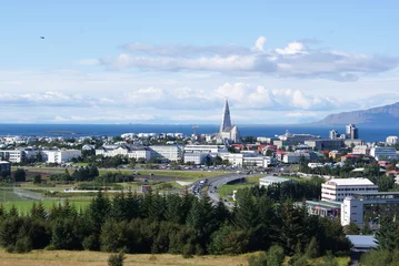 Crédence de cuisine en verre imprimé Scandinavie Reykjavik