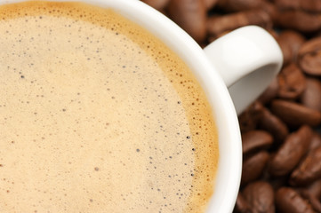 Cup of coffee close-up
