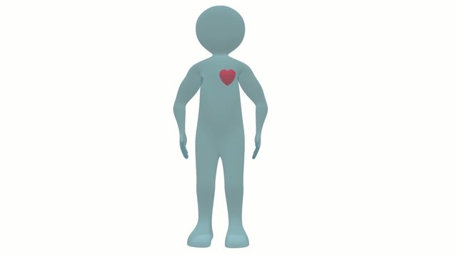 Hombre con coraz&oacute;n