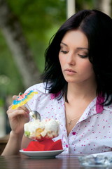 girl eating ice cream