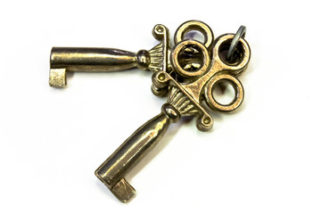 Zwei alte Schlüssel - Messing