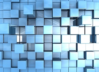 abstract background of 3d cubes