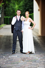 Naklejka premium bride and groom
