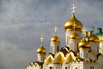 Fototapeta na wymiar Kremla Cathedral Square w Moskwie