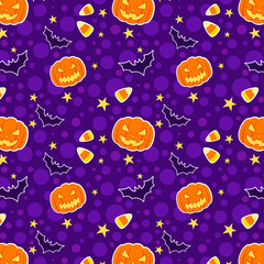 Halloween seamless background