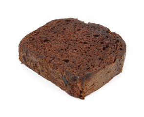 Single slice of chocolate cake