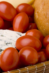 Slice of the Danish blue cheese