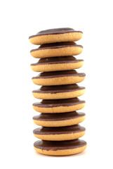 Fototapeta na wymiar Chocolate Chip Cookies Stack