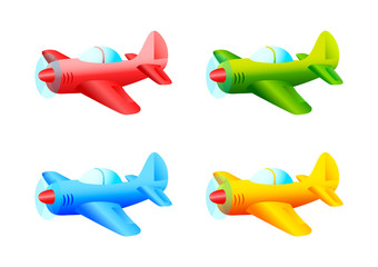 Avions colorés