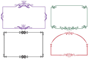 Decorative frames set