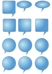 Dialog bubbles vector 8