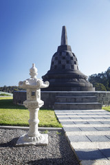 Stupa and stone