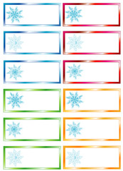 Winter price tag, place for text, vector