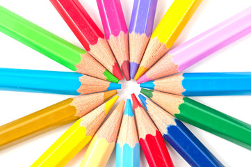 Naklejka premium colored pencils
