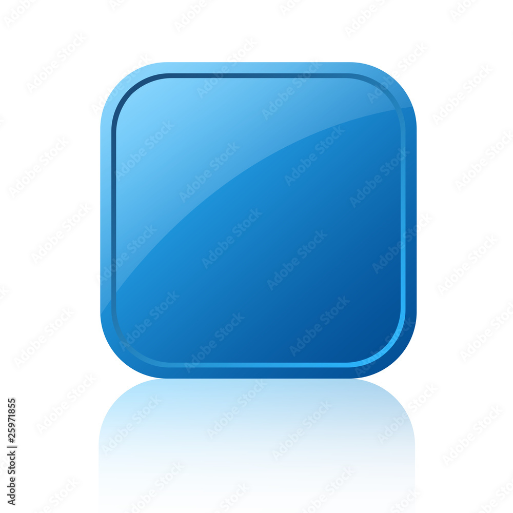 Canvas Prints blank shiny button