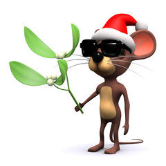 3d Mouse has some mistletoe...look out!