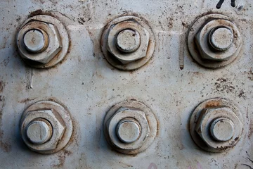 Sierkussen Metaal Bouten op metalen oppervlak  © Ilya Vlasov