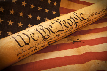 Obraz premium US Constitution - We The People