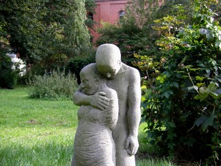 Skulptur auf einem Friedhof