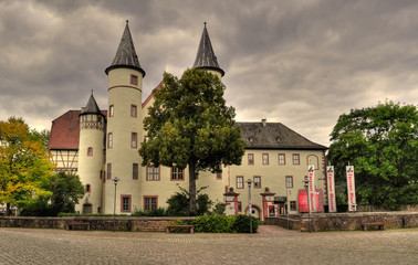 Medieval German Castle with round towers
