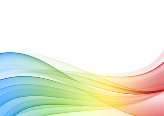 Abstract multicolor wave