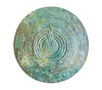 recommend clip art: Bronze shield in Delphi museum, Greece