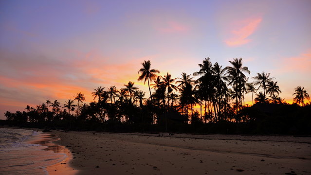 Sunset in Zanzibar. Tanzania