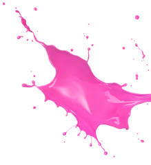 Naklejka premium pink paint splash