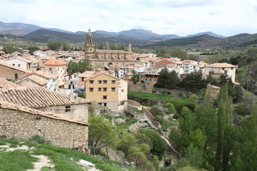 Fototapeta na wymiar Gudar mountains, Rubielos de Mora, Teruel province, Spain
