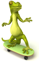 Naklejka premium Lézard